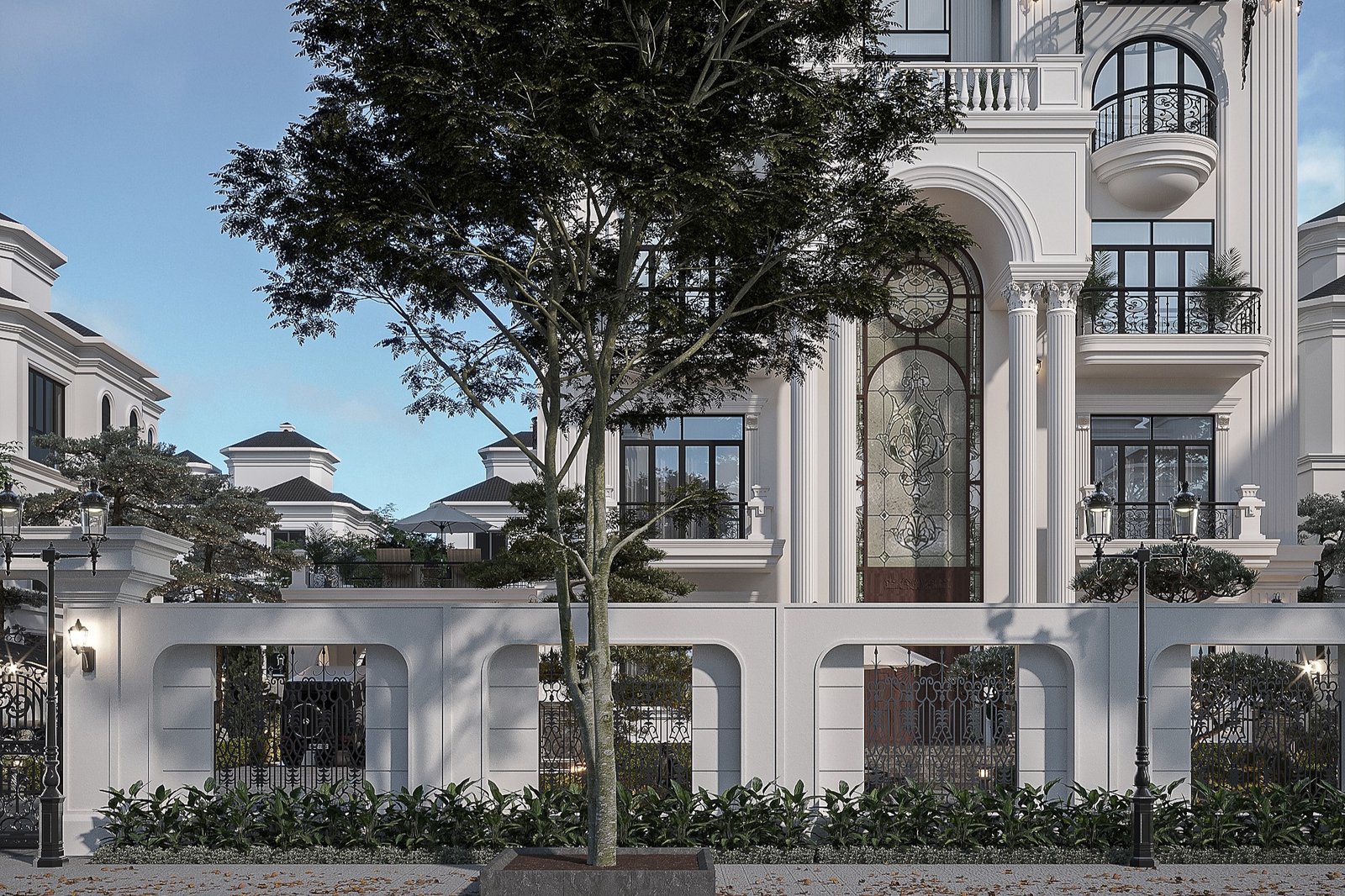 Phối cảnh thiết kế kiến trúc Sơn Villa của DIAVILLA