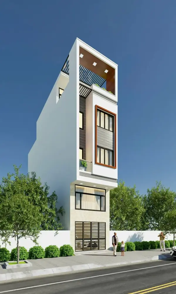 Phối cảnh kiến trúc nhà Anh Huân tại Gia Lâm, Hà Nội