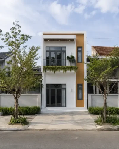 Phối cảnh mặt tiền nhà chị Vân tại Việt Hòa, Hải Phòng