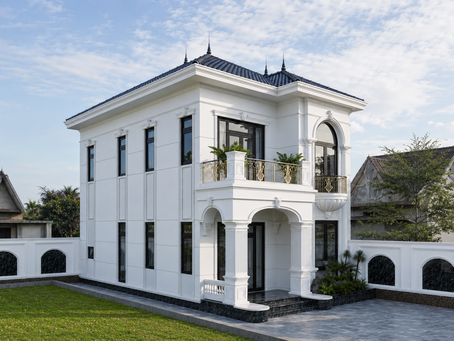 Phối cảnh góc biệt thự Anh Nguyên